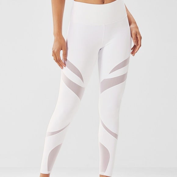Fabletics Pants - new list* NWOT |fabletics| white mesh leggings